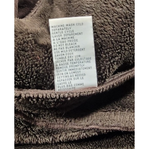 Talbots Women's Washable Faux Suede Fur Lined Winter Coat - Brown - Large - Picture 5 of 5